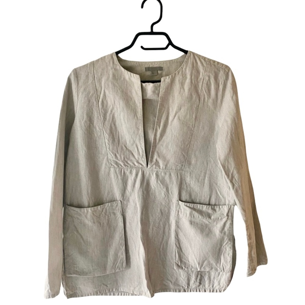 COS linen blend blouse